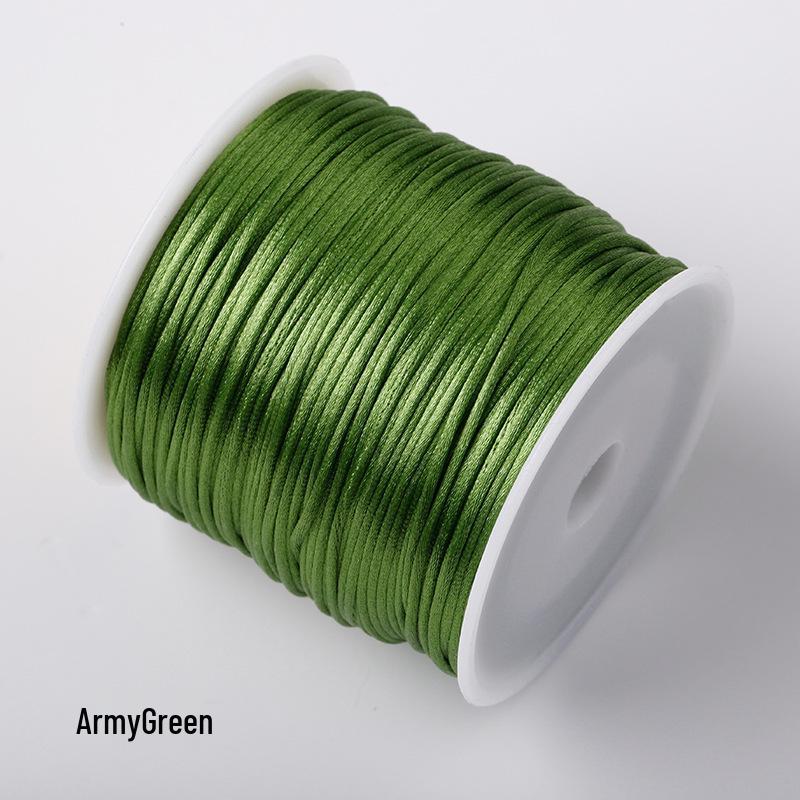 New Small 7# Chinese Knot Rope: Taiwan Silk Red Thread for Weaving Waist Chain