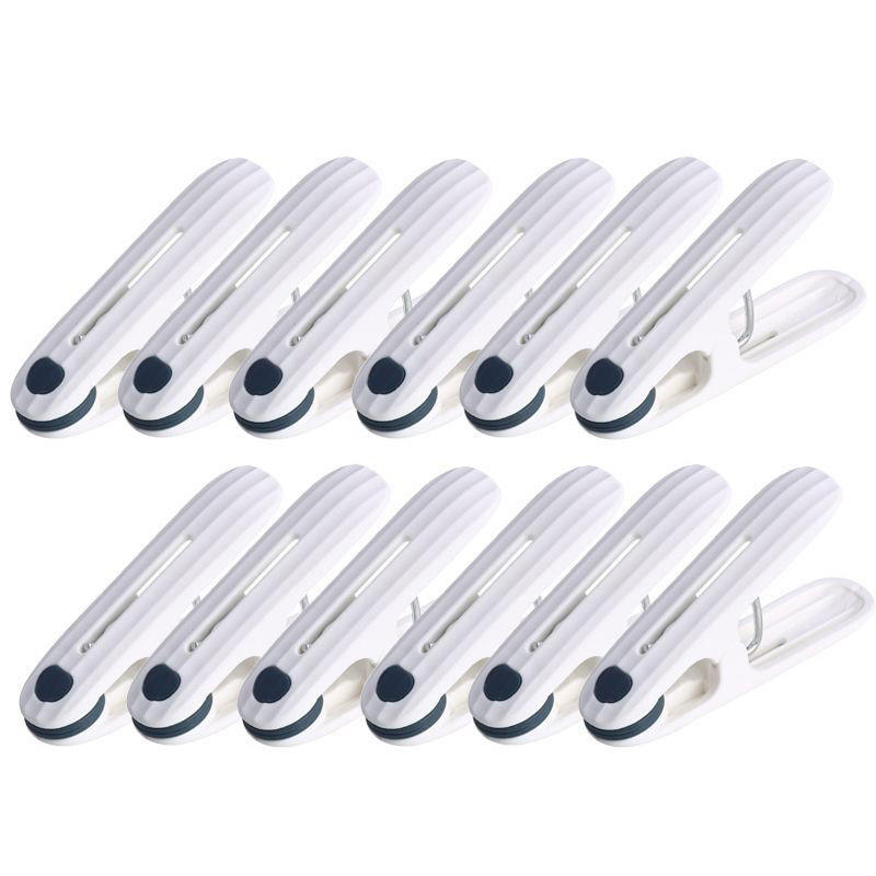 12/24pcs Windproof Clothespins Air Drying Clothes Socks Underwear Fixed Pins Household Small Clips Food Snack Bag Sealing Clips
