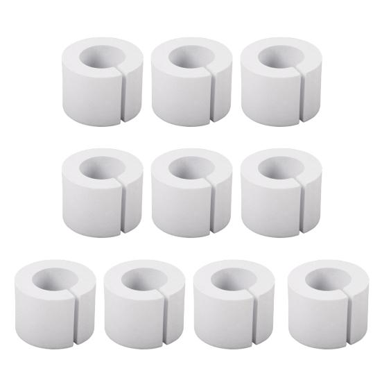5/10Pcs Curtain Spacers EVA Foam Rollers 50/85mm White Curtain Shaper Uniform Spacing Rod Attachment Drapes Spacer for Home Office
