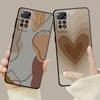 Fashion Brown Love Wood Grain Texture Case For Xiaomi Redmi Note 11t 11s 11 10 8 Pro 9 9s 9t 8t For Mi 10 8 9a 9c 10c 12c K60