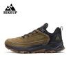 HIKEUP Último Tênis de Caminhada Masculino Resistente ao Desgaste Antiderrapante Tênis Outdoor Escalada em Rocha Trekking Caça Esportivo Masculino Couro Camurça