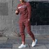 Men Sweatshirt Sweatpants Sets Print Men's Clothing T Shirt Pants Suits Oversized T-shirts Trousers Outfits Male Tops Tracksuits