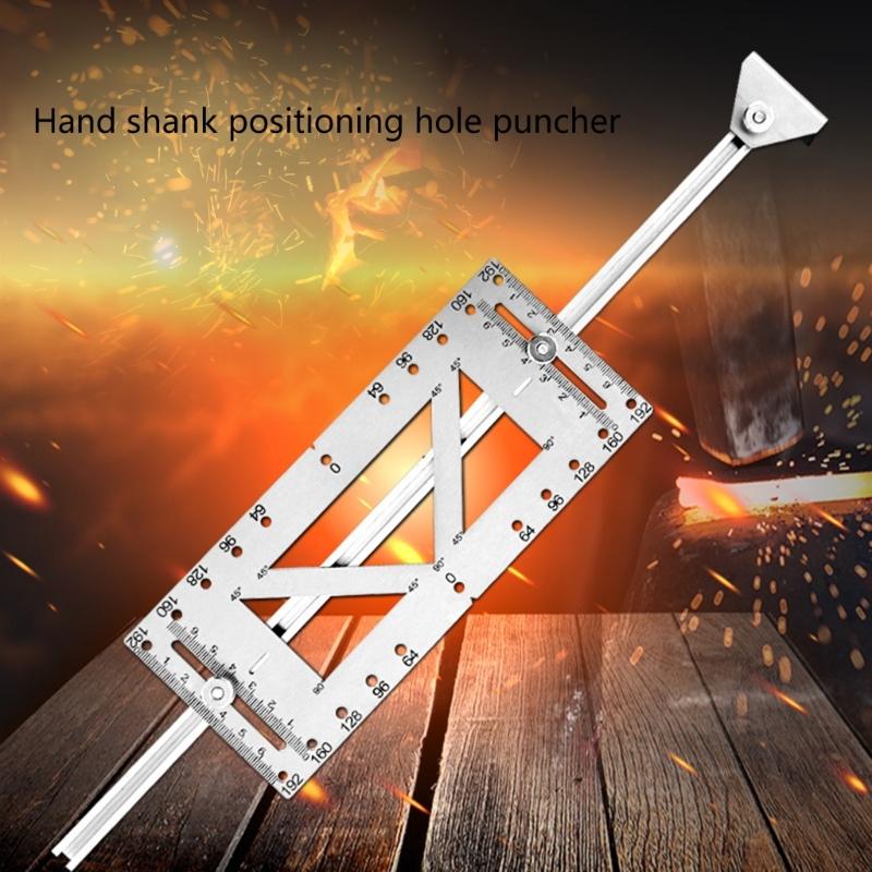 Universally Cabinet Door Handle Positioning Device Adjustable Cabinet Handle Template Guide For Precise Drilling Tool