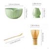 4-teiliges Matcha-Set Schale mit Ausguss Tee