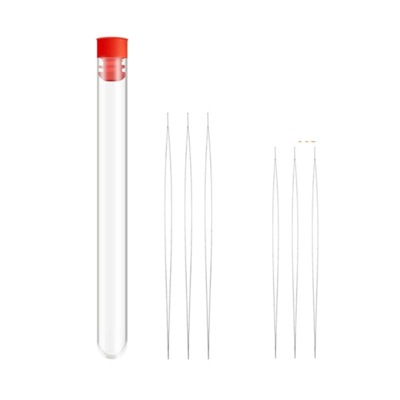 

Beading Needles Set Stainless Steel Beads Needles with Needle Bottle Pins
