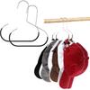 2 Pcs Hat Organizer Hanger, Hat Hangers for Closet Hats Hangers for Closet Cap Hanger for Baseball Caps Scarf Belt Tie Purse Hats Rack Storage