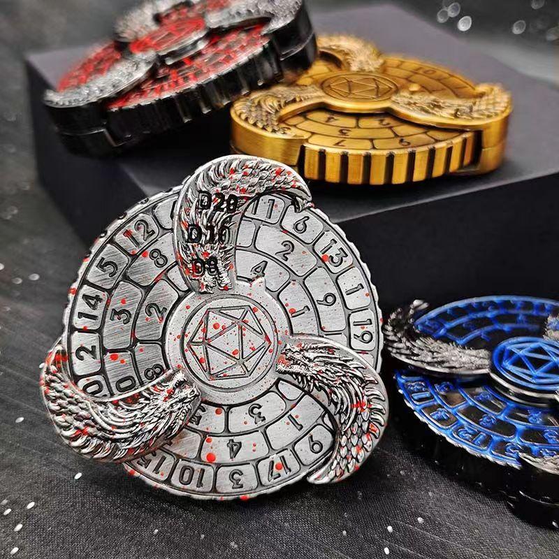Rotating Roulette Dice Fingertip Gyro Dice DND Role Playing RPG Game Toy