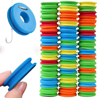 50pcs Eva Foam Fishing Line Organizer - Fly Fishing  Hook Holder, Non-Waterproof Storage Spooler  Anglers Fishing Gear And Equipment Fishing Equipment