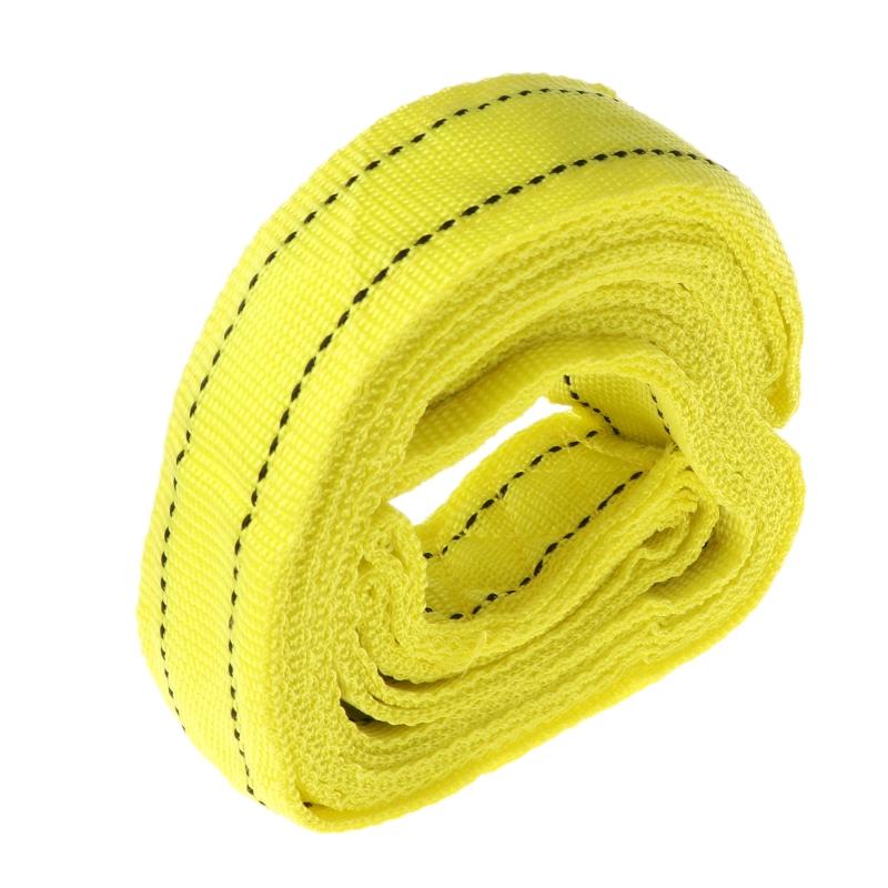 Auto Vehicle Vehicle Boat Reflective Tow Rope Emergency Steel Cable Towing Strap Hauling Pulling Line with Hook 5 Ton 4m