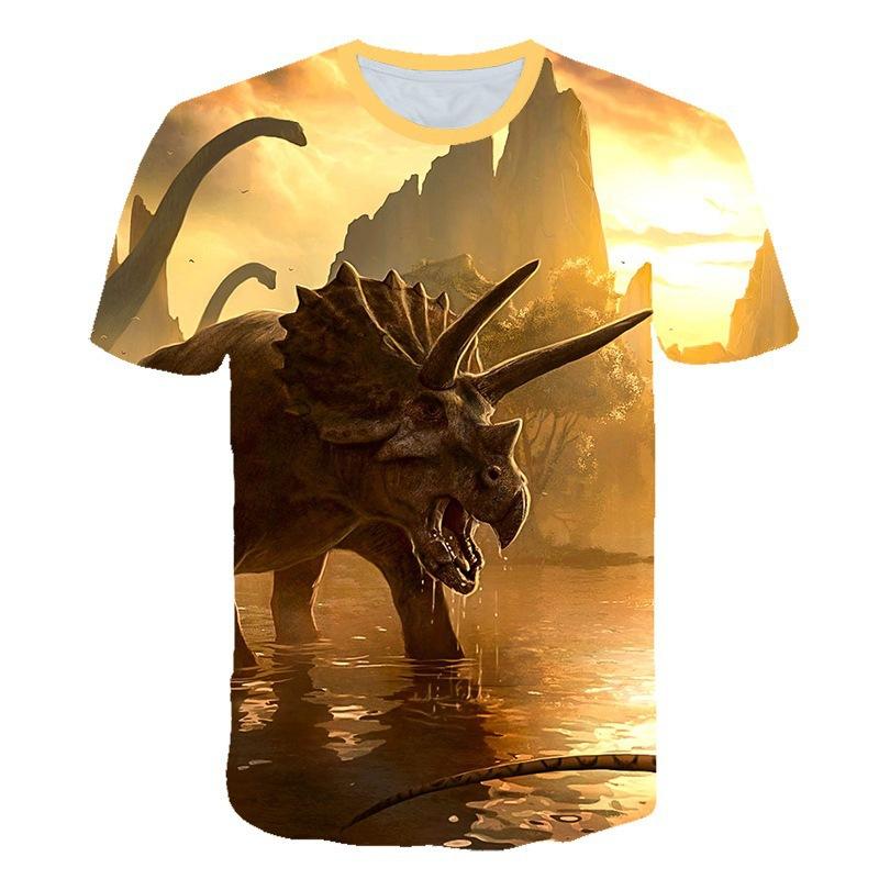 Factory direct sales 2020 new dinosaur digital printing 3dt-shirt