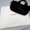 [Used] Salvatore Ferragamo Gancini leather tote bag [b41-76]