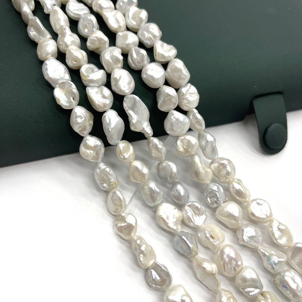 1 Strand Natural Freshwater Pearl White Baroque Beads 6‑7mm 36cm Loose Beads for Jewelry Making DIY Necklace Bracelet