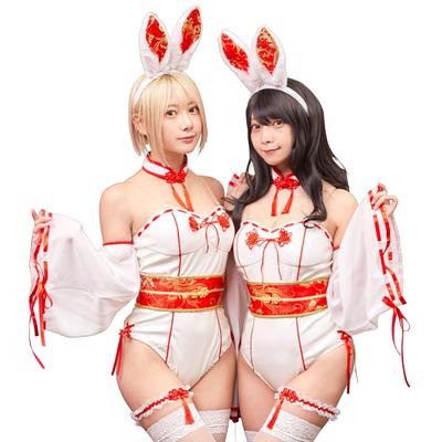 Clearstone SugarWhip Cosplay Halloween Shrine Maiden Bunny White Women's