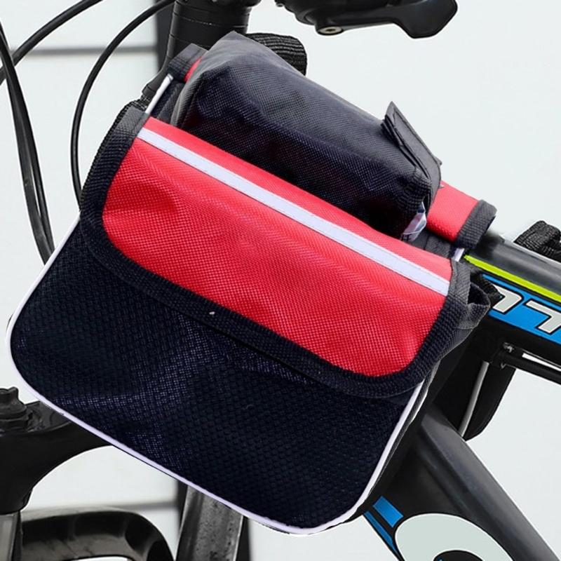 3-in-1 Bike Frame Bag Bicycle Top Tube Bag Mountain Bike Double Side Bag Portable Bicycle Handlebar Bag Bike Accessories
