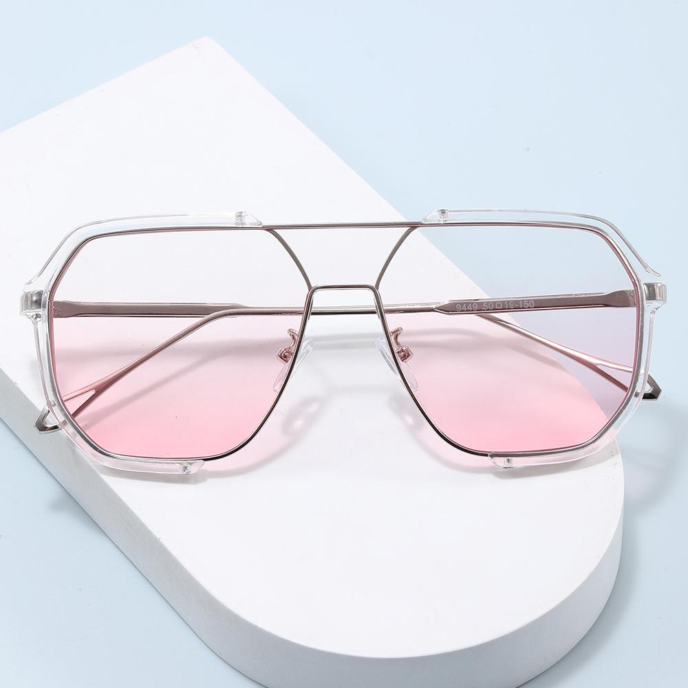 Fashion Polygon Sunglasses UV Protection for Men Women Korean Style Sun Glasses Trendy Unisex Shades