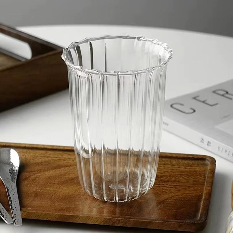 420ml Transparent Glass Coffee Mug High Borosilicate Heat-resistant Latte Glass Cup Beer Milk Water Cocktail Drinking Mugs