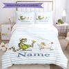 3Pcs Custom Name Pettson Findus Bedding Set Duvet Cover Closure Includes 1Duvet Cover 2Pillowcases Soft And Comfortable For All Seasons