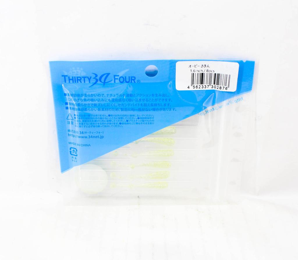 Thirty Four Měkká nástraha Orbee 1,6 palce 8 kusů v balení Sakin (2876)