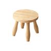 Solid Wood Mushroom Stool Low Small Bench Home Decor Side Seat  Bedroom