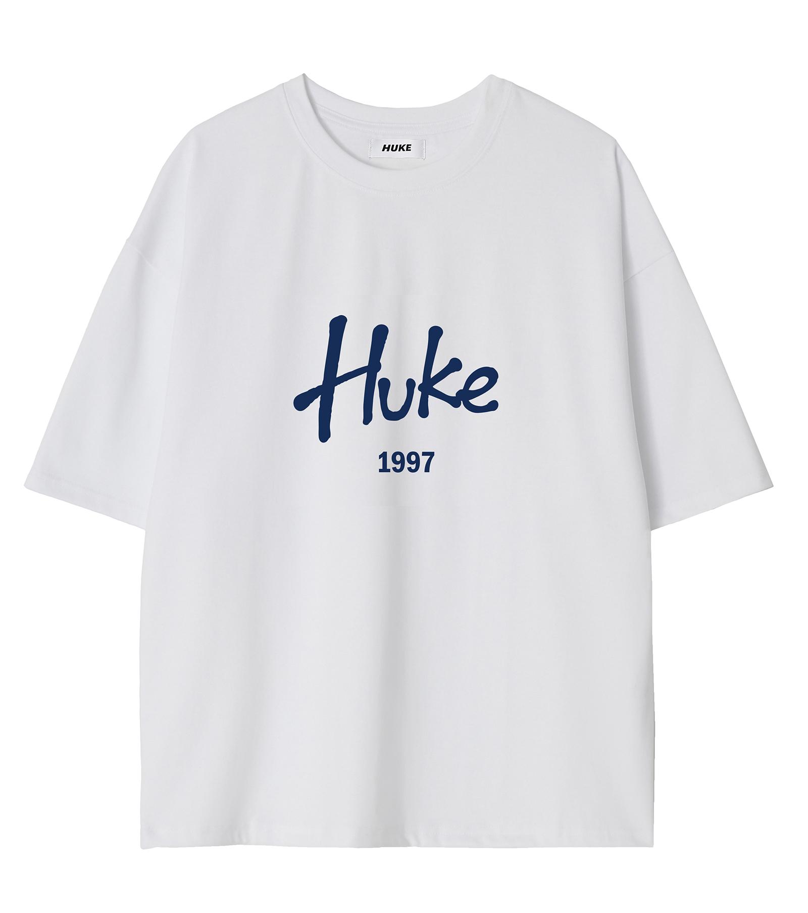 Hook Signature Middle Logo Short Sleeve T-Shirt (White) Free