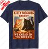 Funny Kitten Bread Unisex Adult Cotton TShirt Cute Orange and Black Cat Creative Trend Graphic Oneck Printed Man Women Tops
