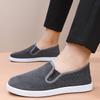 Spring New Cloth Shoes Men's Shoes Strip Velvet Casual Shoes Men's Black Shoes Breathable