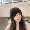 The New Woolen Pullover Hat Is Feminine  Warm and Ear Protecting. The Woolen Knitted Hat Makes The Face Look Smaller and Is A Retro Cold Hat