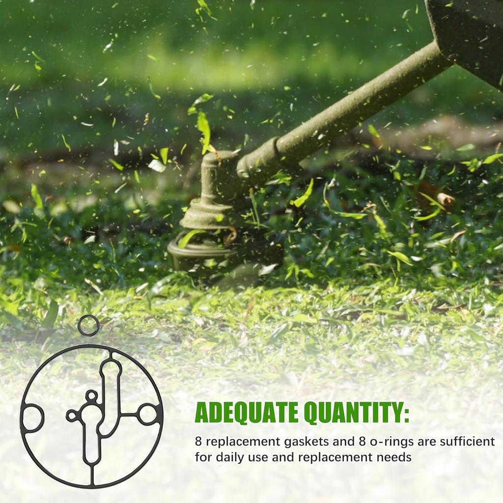 8 Pack Carburetor Bowl Gasket for Nikki 698781 Carburetor Replacement, Compatible with Nikki Carburetor Troy-Bilt Toro Lawn Mowers