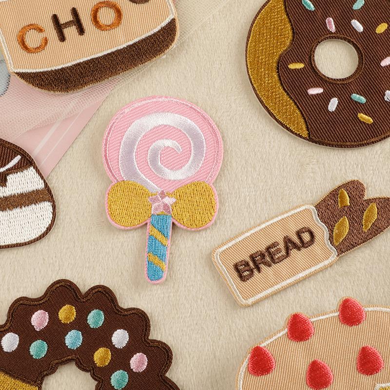 Embroidery Label Embroidery Sticker DIY Hand Account Shoes and Hats Food Cake Patch Sticker Accessories Original Cloth Sticker