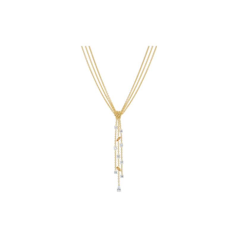 Swarovski Gold Plated Y Shape Necklace Women s Collarbone Chain Pendant for Women 5535779