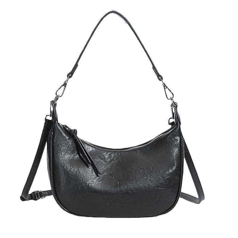 2025 New Small Bag Women's Sen Meng Feeling Crossbody Dumpling Bag Niche Design Fashionable Shoulder Bag