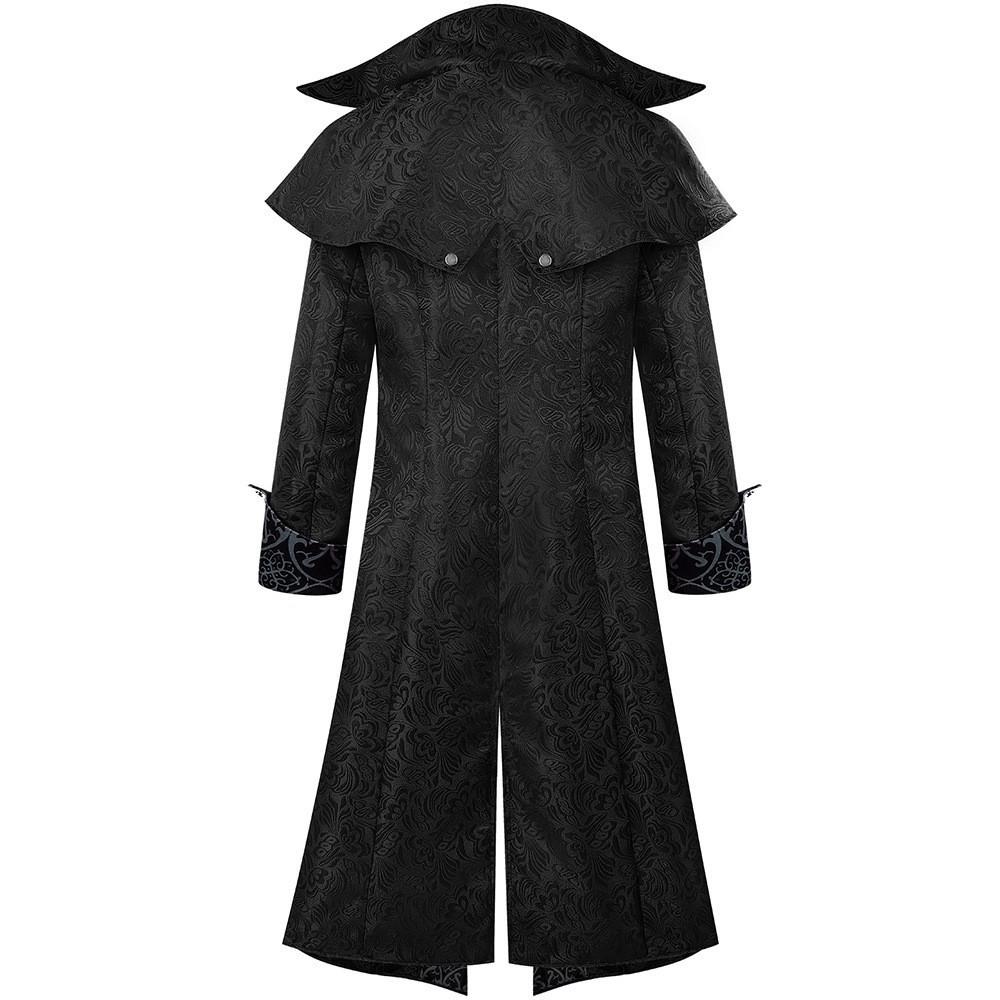 Men's Gothic Medieval Halloween Coat Jacket - Retro European & American Dark Outerwear