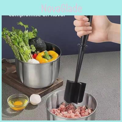 Modern Abs Handheld Meat Chopper With Stirring And Grinding For Food Prep And Gift Use