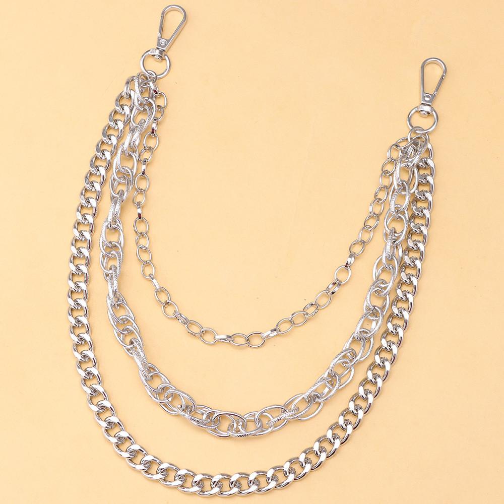 Metal Chain Waist Belt For Men And Women Hip Hop Style With Lobster Clasp For Streetwear Fashion