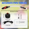 Heavy-Duty Upgrade Hose & Valve Replacement Kit for VP Racing 5.5 Gallon Fuel Jug Includes Tank Cap and Hose Bender Tool