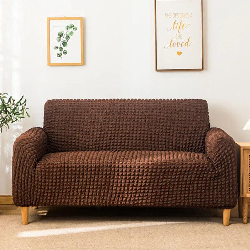 Bubble Cloth Sofa Cover All-inclusive Universal Cover Combination Chaise Longue Corner L-shaped Sofa 1/2/3/4 Seaters Universal