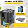 Variable Frequency Drive, AC 220V Input 4KW Variable Frequency CNC Drive Inverter Converter, VFD 5.5HP 1 or 3 Phase Input, 3 Phase Output, CNC Motor