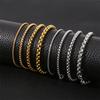 Stainless Steel Square Ball Chain Bracelet Men Titanium Steel Jewelry Hip-Hop Bracelet For Women Fashion Trend Accessories Gif