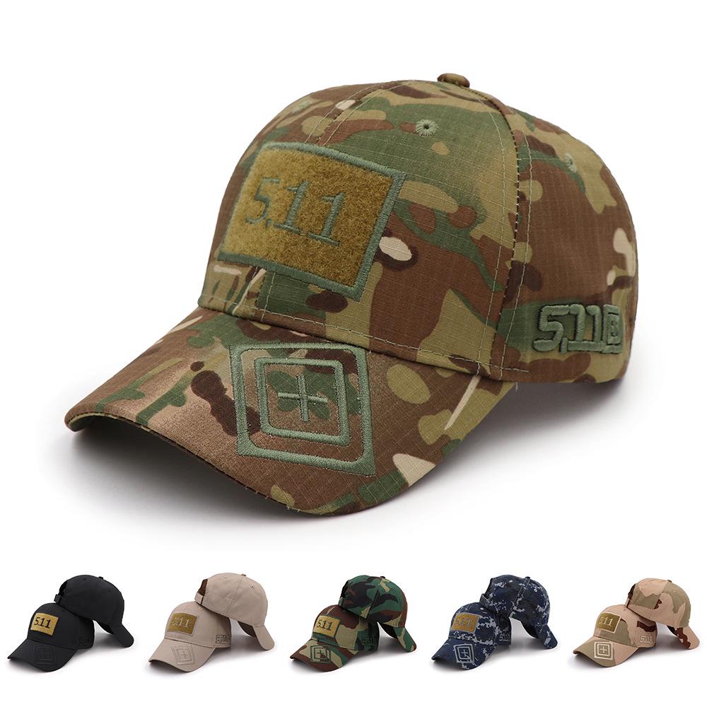 5.11 Velcro Tactical Camouflage Baseball Cap - Military Sports Hat
