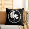VVolcom Fashion Logo Cushion Cover Silky Short Plush Invisible Zipper Dustproof Sofa Pillow Case For Home Decor