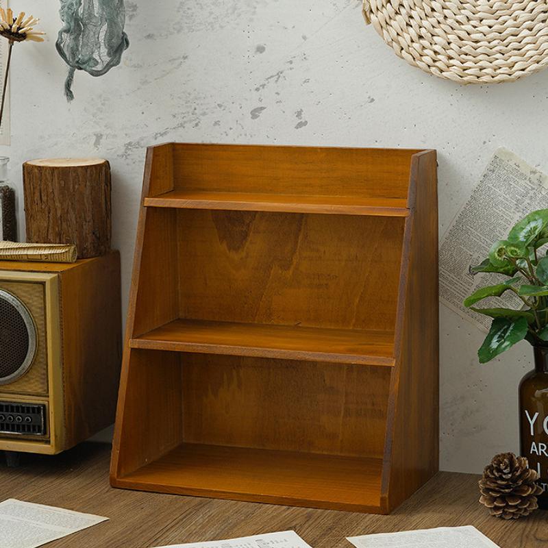 

1 шт. Винтажный деревянный органайзер, японский настольный 3-х уровневый органайзер, органайзер для косметики, органайзер для макияжа, домашняя организация и хранение