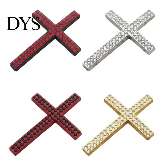 Eye-catching Car Decal Bling Waterproof Rhinestone 3D Religious Sticker with Self-Adhesive Self-adhesive Backing for Bumper Window Laptop Luggage