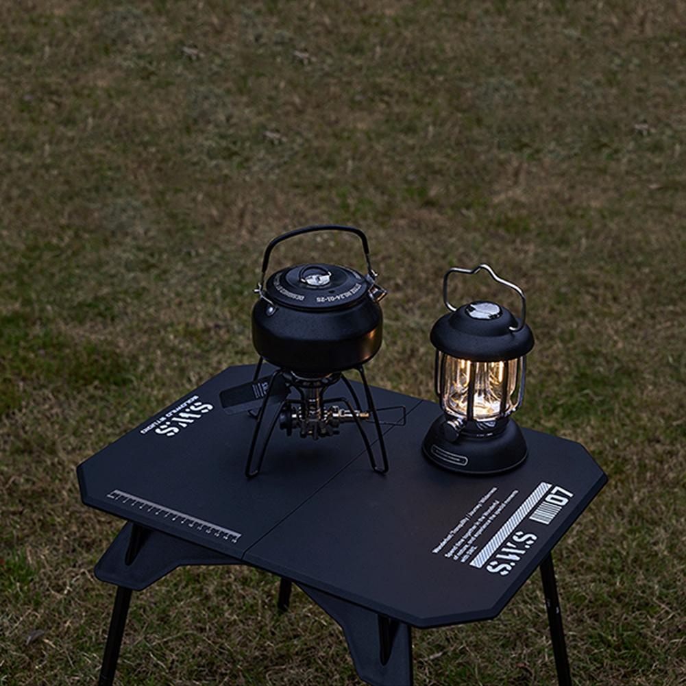 Outdoor Folding Table High Low Dual-Use Ultralight Camping Table Aluminum Alloy Portable Picnic Table for Beach Hiking Fishing