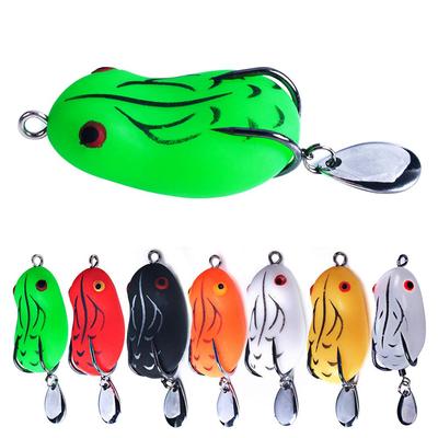 Fishing Topwater Lures Frog Swimbaits Soft Silicone Plastics Bionic Floating Baits Weedless Design for Bass Saltwater Freshwater
