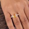 Natural Citrine Gemstone 925 Sterling Silver Jewelry Pretty Ring For Your Love CZR-16-2