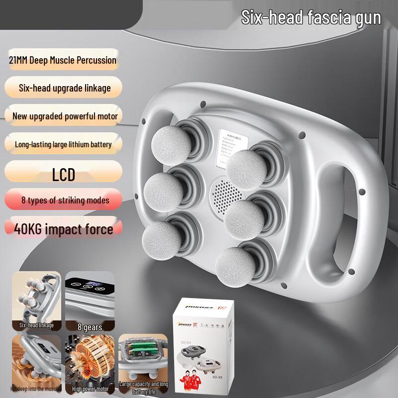

Six-Head Fascia Shoulder & Neck Massager