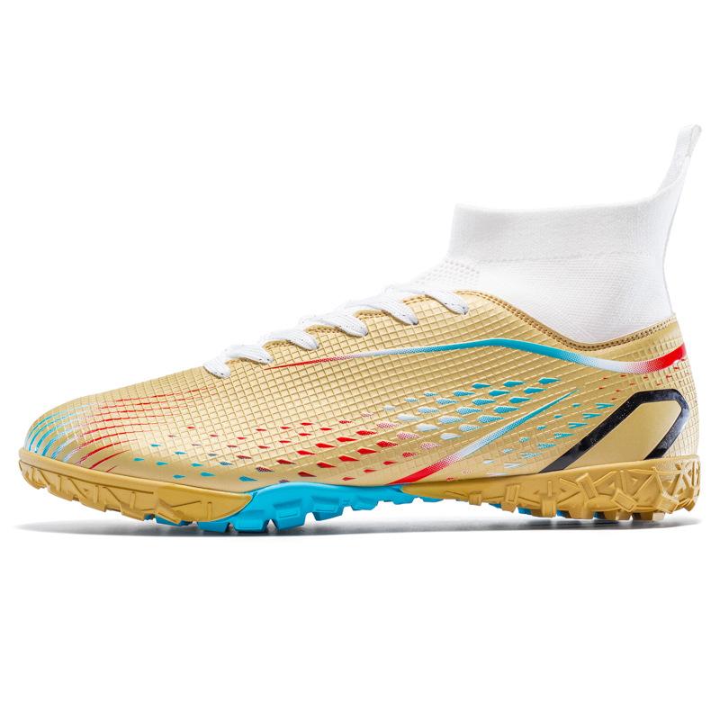 High-Top Football Shoes, Broken Nail Sneakers, Genuine Long Nails, Non-Slip Adult Children'S Sports Shoes, Men'S Professional Training Shoes