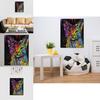 Animal Painting Canvas Wall Art With Handdrawn Design For Living Room Decor