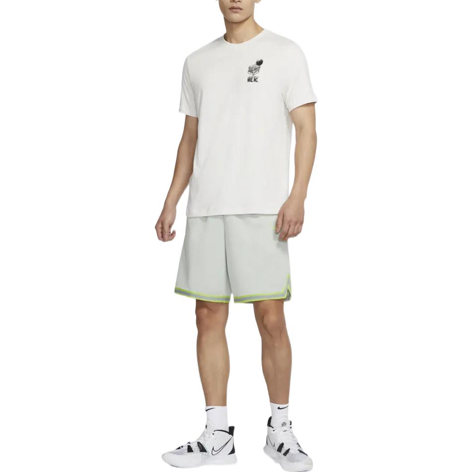 Nike Vintage Logo Print Crew Neck Short Sleeve T-Shirt Men Tops White DR7638-030