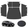 RAWAKORW Toyota Harrier New Model 80 Series Luggage Full Trunk Cover with Side and Back Synthetic Leather Cargo Mat with Waterproof and No Side